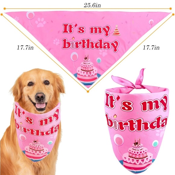 Dog Bandana, It’s My Birthday- NIP - Picture 1 of 2